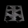 Outlet FLEXIPAN DEMARLE Moule Silicone 6 Cœurs Bombés 7,5 x 6,5 cm
