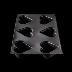 Outlet FLEXIPAN DEMARLE Moule Silicone 6 Cœurs Bombés 7,5 x 6,5 cm