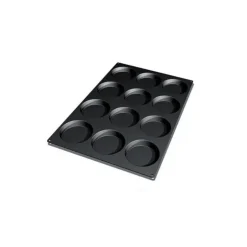 Outlet SILIKOMART Moule Silicone 12 Fonds de Tarte Biscuit Ø12 x 2,2 cm 120ml Professional