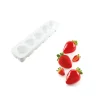 Online SILIKOMART Moule Silicone 5 Fraises 120 ml Professional