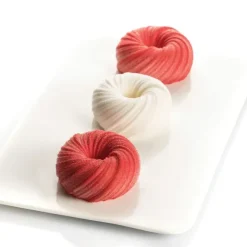 New SILIKOMART 3D DESIGN Moule Silicone 6 Intreccio Ø 7,5 cm x H 3,5 cm