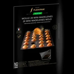 New FLEXIPAN DEMARLE Moule Silicone 28 Mini Madeleines 5,5 x 3,5 cm