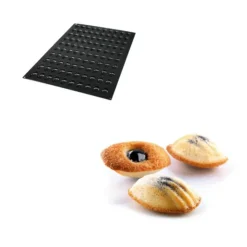 Outlet SILIKOMART Moule Silicone 100 Mini Madeleines 4,5 x 2,6 x 1,2 cm 12ml Professional