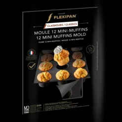 FLEXIPAN DEMARLE Moule Silicone 12 Mini Muffins Ø 5 cm