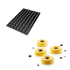 Outlet SILIKOMART Moule Silicone 77 Mini Savarins Ø4,1 x H1,2 cm 12ml Professional