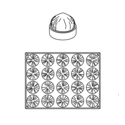 New PAVONI Moule Silicone 20 Noisettes 65 ml Cédric Grolet