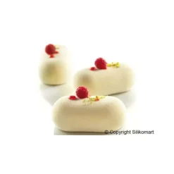 Outlet SILIKOMART Moule Silicone 8 Ovales Bombés 8,2 x 4,3 cm 81ml Professional