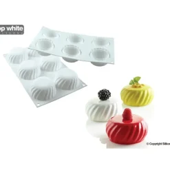 Clearance SILIKOMART Moule Silicone 6 Palets Vrillés Samouraï 110ml Professional