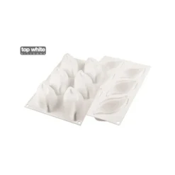 Clearance SILIKOMART Moule Silicone 6 Pétales de fleurs 11,4 x 5,7 cm 120ml Professional