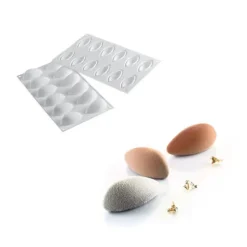 Sale SILIKOMART Moule Silicone 12 Quenelles 6,3 x 2,9 cm 24ml Professional