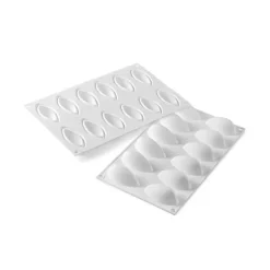 Sale SILIKOMART Moule Silicone 12 Quenelles 6,3 x 2,9 cm 24ml Professional