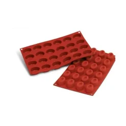 Clearance SILIKOMART Moule Silicone 24 Savarins Ovales 4,4 x 3,2 cm