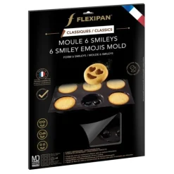 Clearance FLEXIPAN DEMARLE Moule Silicone 6 Smileys Ø 8 cm