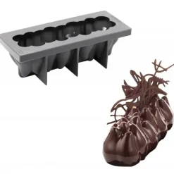 Online PAVONI Moule Silicone Bûche Anémone 25 x 9 cm x H 8,5 cm