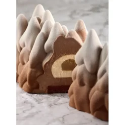 Discount PAVONI Moule Silicone Bûche Sapin Enneigé 25 x 9 cm x H 9,5 cm