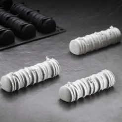 PAVONI Moule Silicone Bûche Sequoia 12,4 x 3,5 x H 3 cm (x14) Pavoflex