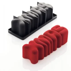 Sale PAVONI Moule Silicone Bûche Xmas 25 x 8 cm x H 7,5 cm