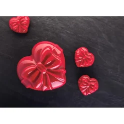 New PAVONI Moule Silicone Cadeau Coeur 18 x 16,2 cm x H 6,7 cm