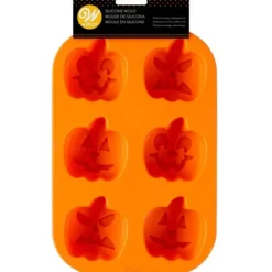 WILTON Moule Silicone Citrouille Halloween 6 Empreintes