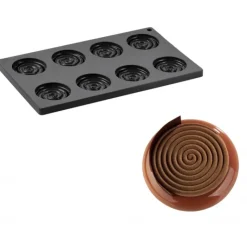 Best PAVONI Moule Silicone Décor Hypnose Ø 6 cm x H 1 cm (x8)