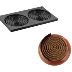 Clearance PAVONI Moule Silicone Décor Hypnose Ø 14 cm x H 1 cm (x2)