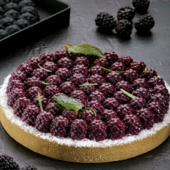 Best PAVONI Moule Silicone Décor Mûres Ø 18 cm x H 2,2 cm