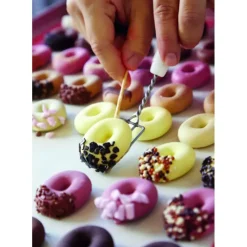 Clearance PAVONI Moule Silicone Glace Mini Donuts 4,6 x 3,5 cm x H 1,2 cm (x20)