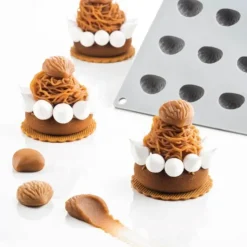 Clearance PAVONI Moule Silicone Gourmand Châtaigne 3,1 x 2,7 x H 1,6 cm (x24)