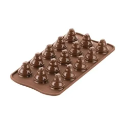 Hot SILIKOMART Moule Silicone Mini Sapin Chocolat Ø 2,8 x H 3 cm Easy Choc (x15)