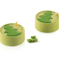 New SILIKOMART Moule Silicone Sapin Mini Hiver Ø 7 x H 3 cm (x6)