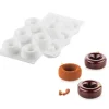 SILIKOMART Moule Silicone Savarin Oblio Ø 7,5 cm x H 3 cm (x6) Professional
