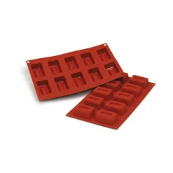 Best MALLARD FERRIERE Moule Silicone Savarin Rectangle 6,1 x 4 cm x H 2,6 cm (x10) Silikomart