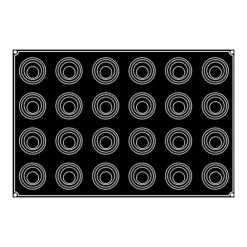 PAVOFLEX Moule Silicone Spirale Babel Ø 6,8 cm x H 5 cm (x24)