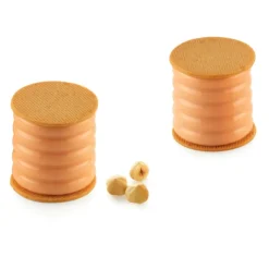 Online SILIKOMART Moule Silicone Sweet Layers avec Emporte-Pièce Ø 5,5 x H 5,5 cm (x8)