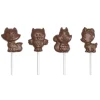 Best CHOCOLATE WORLD Moule Sucette Chocolat Animaux de la Forêt 65 mm (x4)