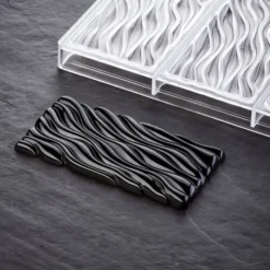 Hot PAVONI Moule Tablette Chocolat Fluid Vallée 15,4 x 7,7 x H 1,1 cm (x3)