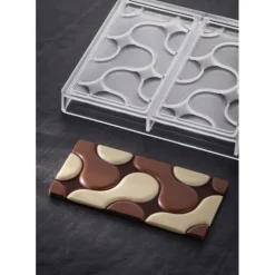 Best PAVONI Moule Tablette Chocolat Flow 15,4 x 7,7 x H 0,8 cm (x3)