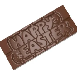 Hot CHOCOLATE WORLD Moule Tablette Chocolat Happy Easter 11,8 x 5 cm (x4)