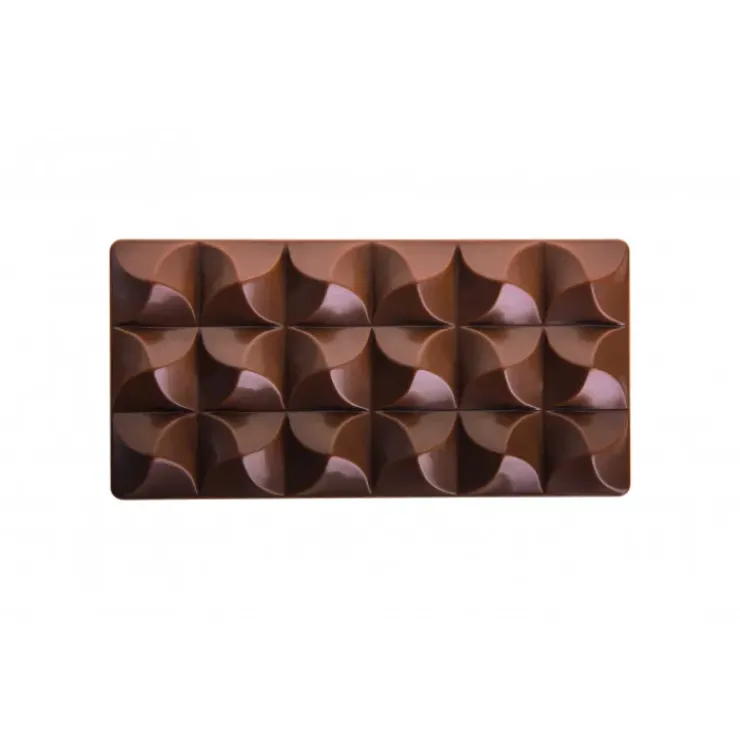 New PAVONI Moule Tablette Chocolat Moulin 15,4 x 7,7 cm x H 1,4 cm (x3)