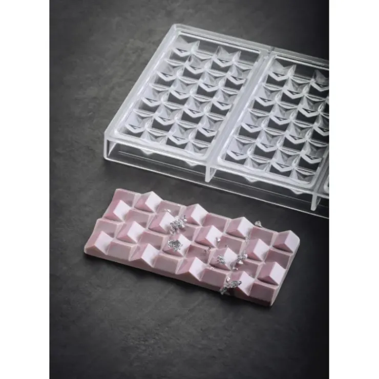 Online PAVONI Moule Tablette Chocolat Pixie 15,4 x 7,7 cm x H 1,1 cm (x3)