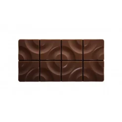 New PAVONI Moule Tablette Chocolat Target 15,4 x 7,7 cm x H 0,8 cm (x3)