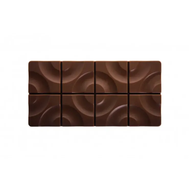 New PAVONI Moule Tablette Chocolat Target 15,4 x 7,7 cm x H 0,8 cm (x3)