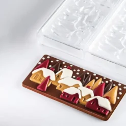 Discount PAVONI Moule Tablette Chocolat Village De Noël 15,4 x 7,7