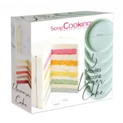 Discount SCRAPCOOKING Moules Layer Cake Silicone 18,5 cm x H 2,5 cm (x5)