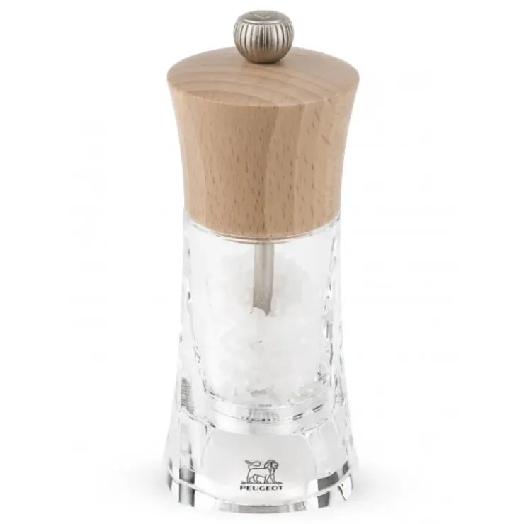 Discount PEUGEOT Moulin à Sel Oléron 14 cm Transparent-Bois Naturel