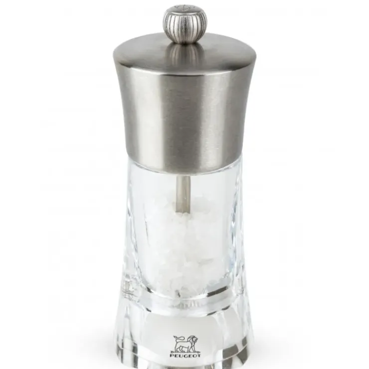 Clearance PEUGEOT Moulin à Sel Ouessant 14 cm Transparent-Inox