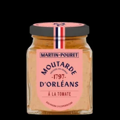 New MARTIN POURET Moutarde d'Orléans à la Tomate 95g