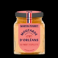 Discount MARTIN POURET Moutarde d'Orléans au Piment d'Espelette AOP 95g