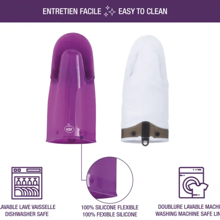 MASTRAD Orka Plus Noir Gant Silicone et textile