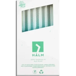 New CUISINEADDICT Paille Réutilisable en Verre 23cm droite x6 HALM